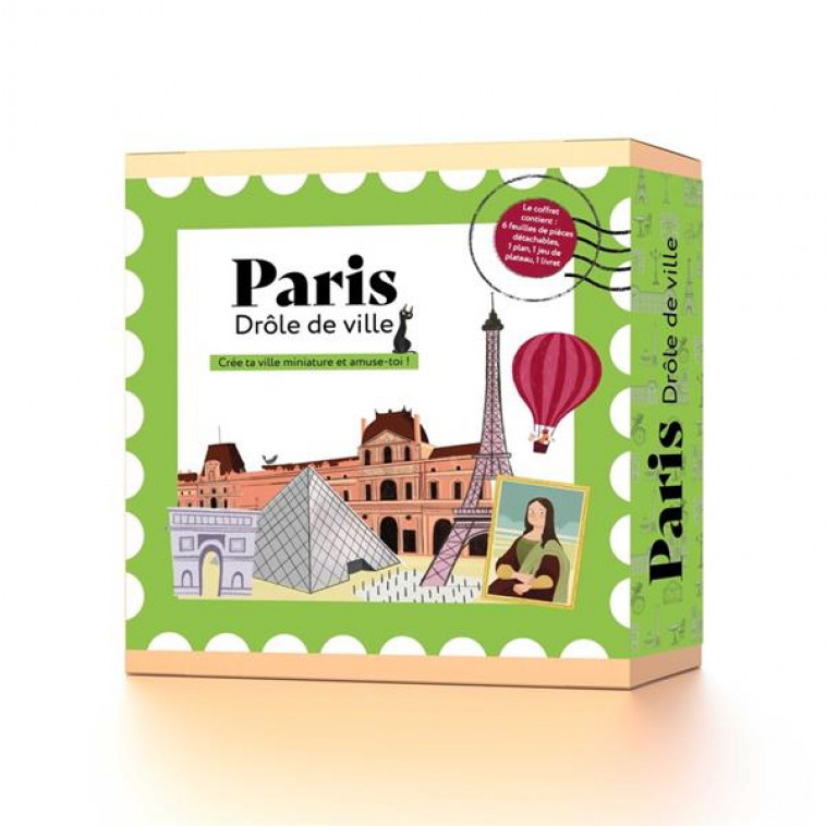 PARIS DROLE DE VILLE CREE TA VILLE MINIATURE ET AMUSE-TOI ! - LE COFFRET CONTIENT 6 FEUILLES DE PIEC - RE LAURA - NC