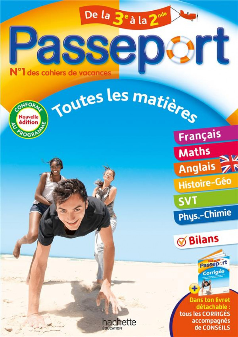 PASSEPORT - TOUTES LES MATIERES - DE LA 3E A LA 2DE - CAHIER DE VACANCES 2024 - DOUAY/PELLISSIER - HACHETTE