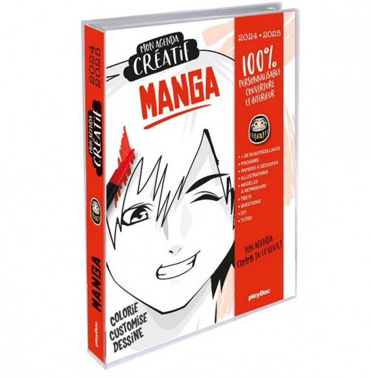 MON AGENDA CREATIF MANGA 2024-2025 - PLAYBAC EDITIONS - NC