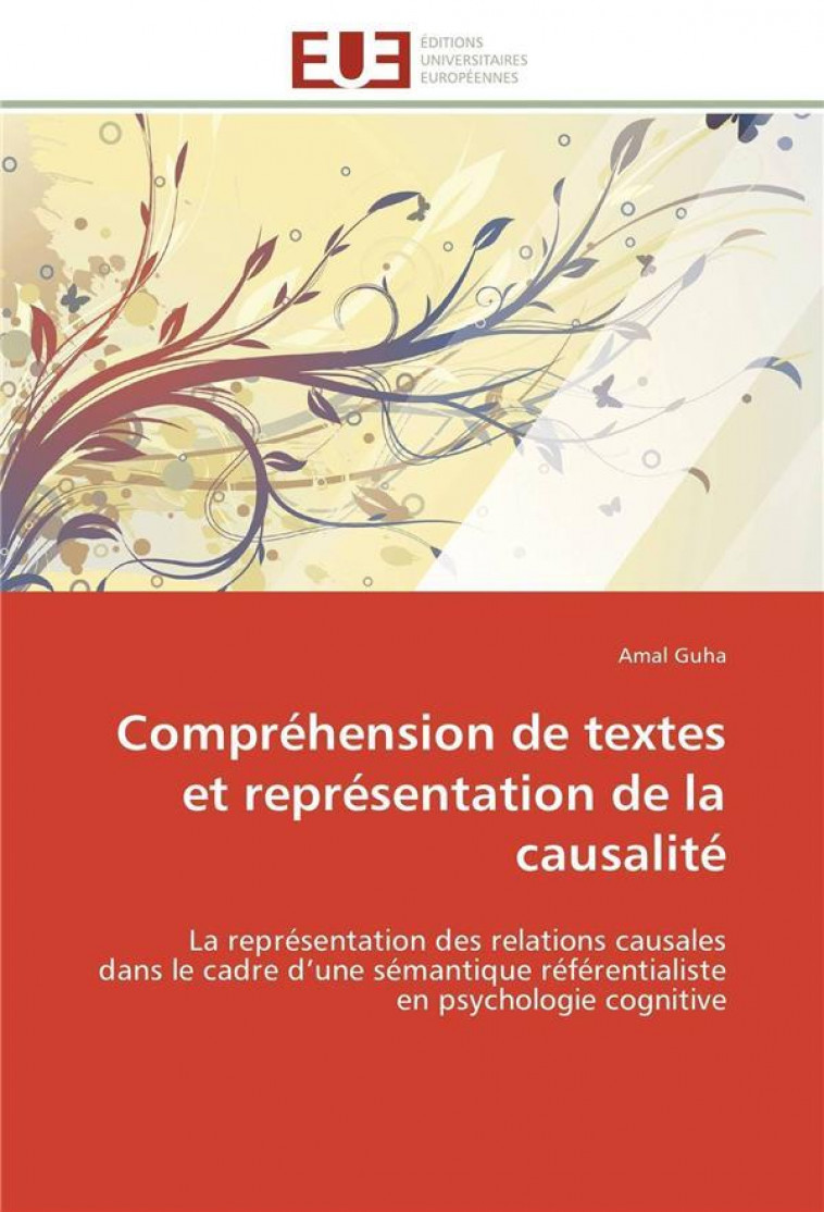 COMPREHENSION DE TEXTES ET REPRESENTATION DE LA CAUSALITE - GUHA-A - NC