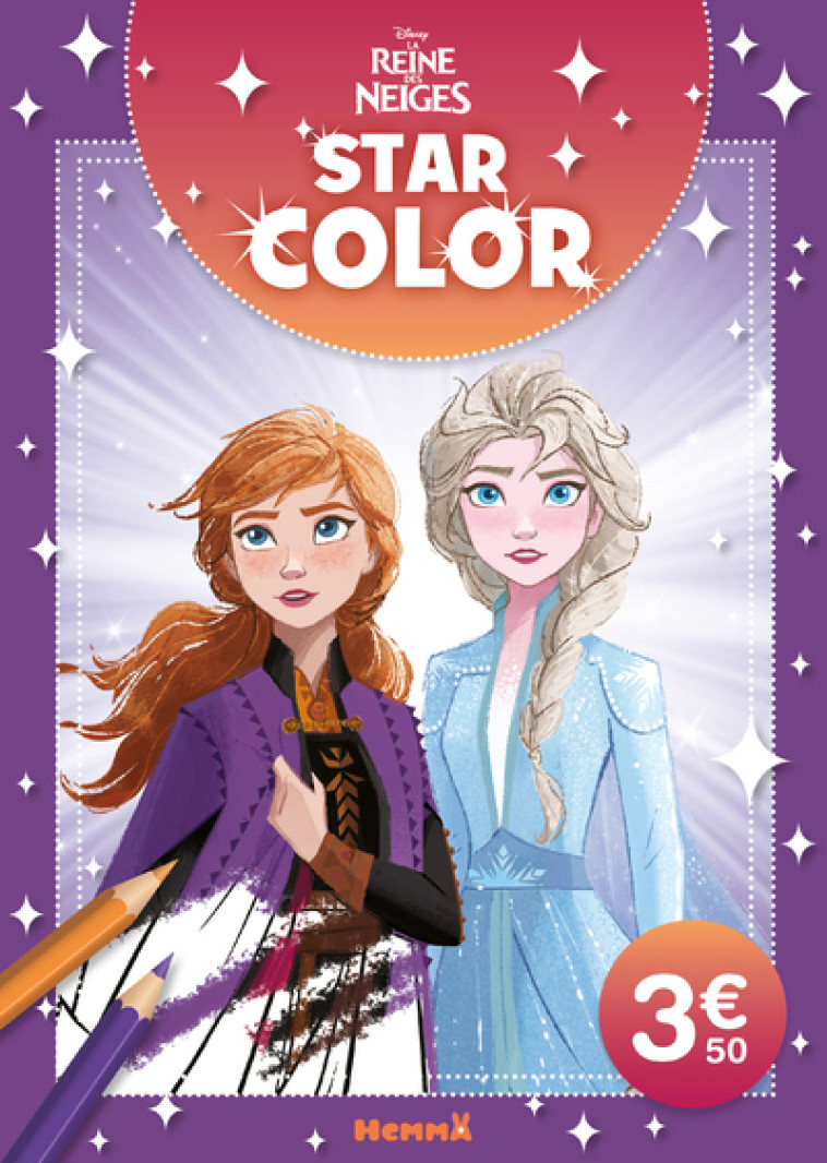 Disney La Reine des Neiges - Star Color (Elsa et Anna forêt enchantée) - Collectif , Collectif  - HEMMA