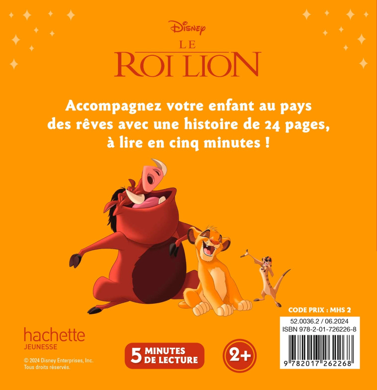 LE ROI LION - Mon Histoire du soir - L'histoire du film - Disney -  - DISNEY HACHETTE