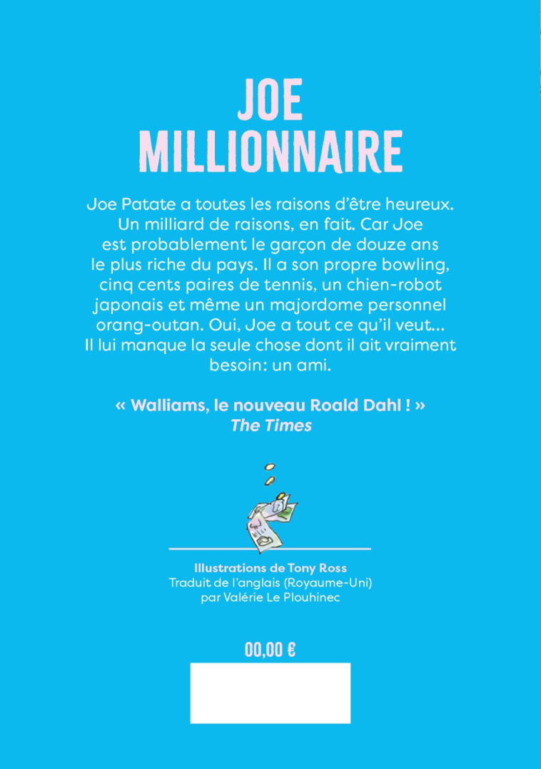 Joe Millionnaire (Ed.2024 - poche) - David Walliams - ALBIN MICHEL